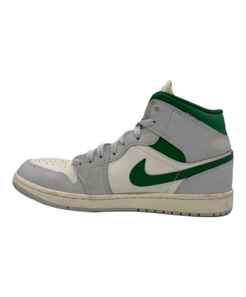NIKE（ナイキ）NIKE (ナイキ) AIR JORDAN1 Mid ホワイト×グリーン サイズ:26.5の古着・服飾アイテム