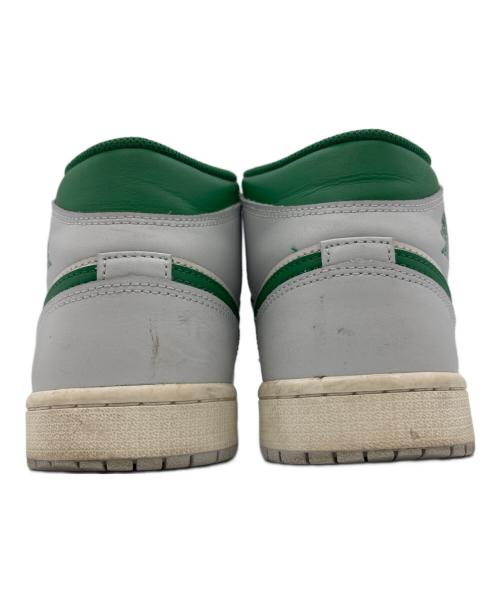 NIKE（ナイキ）NIKE (ナイキ) AIR JORDAN1 Mid ホワイト×グリーン サイズ:26.5の古着・服飾アイテム