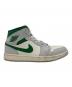 中古・古着 NIKE (ナイキ) AIR JORDAN1 Mid ホワイト×グリーン サイズ:26.5：5000円