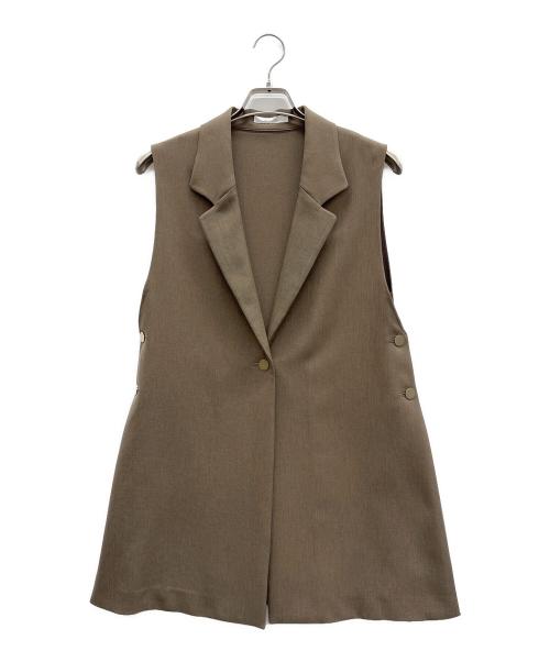 FENNEL（フェンネル）FENNEL (フェンネル) テーラードジレ ブラウン サイズ:9号の古着・服飾アイテム