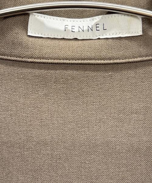FENNEL（フェンネル）FENNEL (フェンネル) テーラードジレ ブラウン サイズ:9号の古着・服飾アイテム