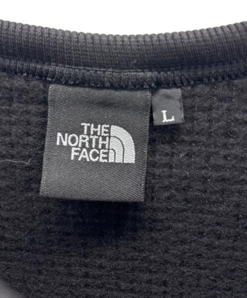 THE NORTH FACE（ザ ノース フェイス）THE NORTH FACE (ザ ノース フェイス) ロングスリーブウォームワッフルクルー ブラック サイズ:Lの古着・服飾アイテム