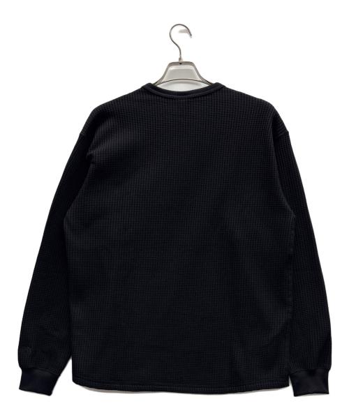 THE NORTH FACE（ザ ノース フェイス）THE NORTH FACE (ザ ノース フェイス) ロングスリーブウォームワッフルクルー ブラック サイズ:Lの古着・服飾アイテム