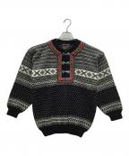 norwoolノーウール）の古着「ノルディックセーター」｜ブラック×ホワイト