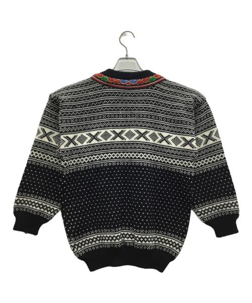 norwool（ノーウール）norwool (ノーウール) ノルディックセーター ブラック×ホワイト サイズ:Sの古着・服飾アイテム