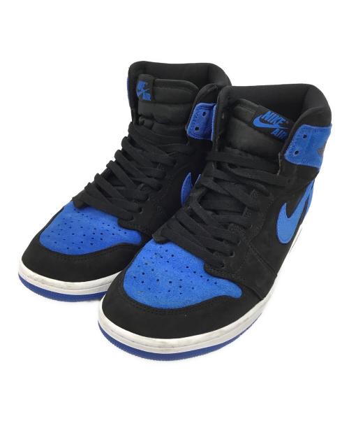 NIKE（ナイキ）NIKE (ナイキ) AIR JORDAN 1 RETRO HIGH OG (エアジョーダン 1 レトロ ハイ OG) ブラック×ブルー サイズ:27.5の古着・服飾アイテム