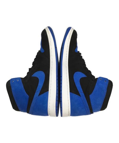 NIKE（ナイキ）NIKE (ナイキ) AIR JORDAN 1 RETRO HIGH OG (エアジョーダン 1 レトロ ハイ OG) ブラック×ブルー サイズ:27.5の古着・服飾アイテム