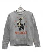 TOYS MCCOY×Felix the Catトイズマッコイ×フィリックスザキャット）の古着「裏起毛スウェット」｜グレー