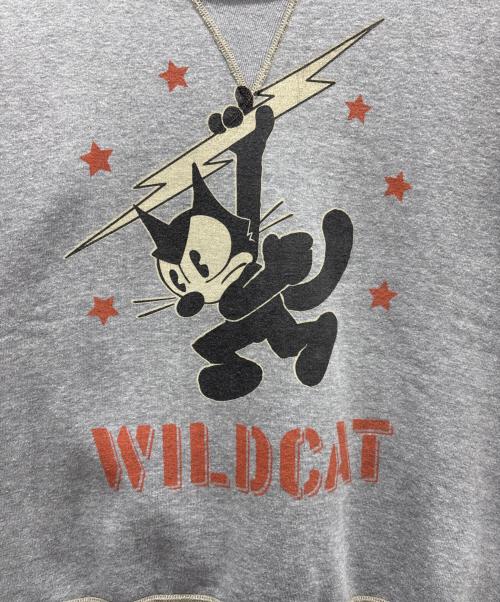 TOYS MCCOY（トイズマッコイ）TOYS MCCOY (トイズマッコイ) Felix the Cat (フィリックスザキャット) 裏起毛スウェット グレー サイズ:38の古着・服飾アイテム