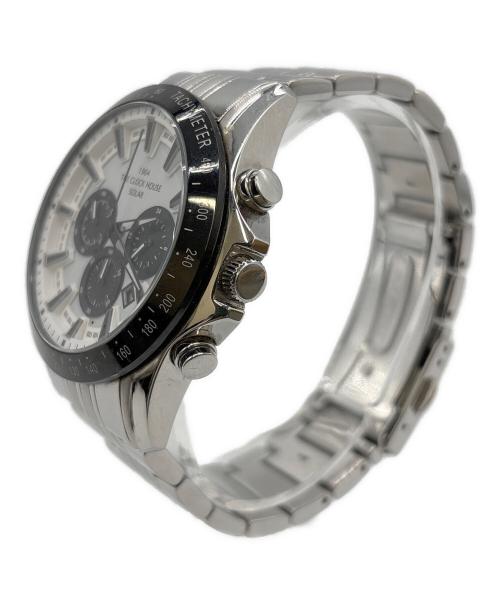 THE CLOCK HOUSE（ザクロックハウス）THE CLOCK HOUSE (ザクロックハウス) クロノグラフ ホワイトの古着・服飾アイテム