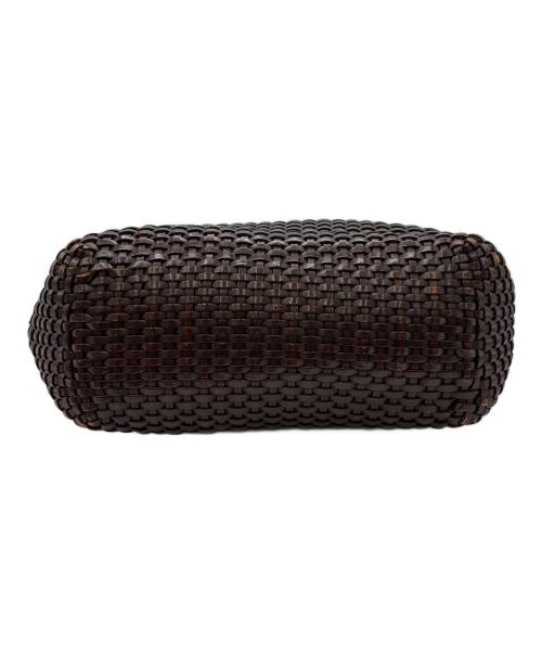 GUCCI（グッチ）GUCCI (グッチ) バンブー編み込みバッグ ブラウンの古着・服飾アイテム