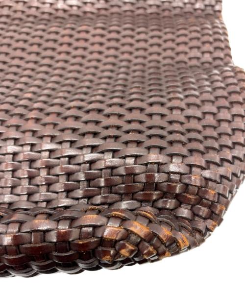 GUCCI（グッチ）GUCCI (グッチ) バンブー編み込みバッグ ブラウンの古着・服飾アイテム