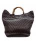 GUCCI (グッチ) バンブー編み込みバッグ ブラウン：18000円