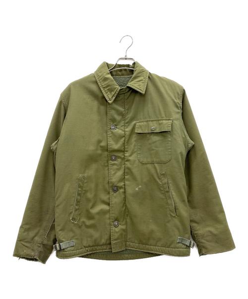 U'S NAVY（ユーエスネイビー）U'S NAVY (ユーエスネイビー) デッキジャケット カーキ サイズ:M(38-40)の古着・服飾アイテム