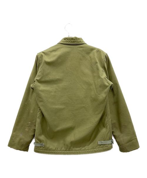 U'S NAVY（ユーエスネイビー）U'S NAVY (ユーエスネイビー) デッキジャケット カーキ サイズ:M(38-40)の古着・服飾アイテム