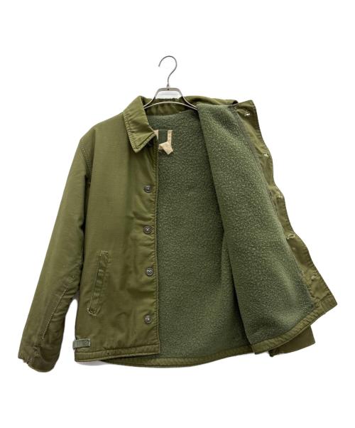 U'S NAVY（ユーエスネイビー）U'S NAVY (ユーエスネイビー) デッキジャケット カーキ サイズ:M(38-40)の古着・服飾アイテム