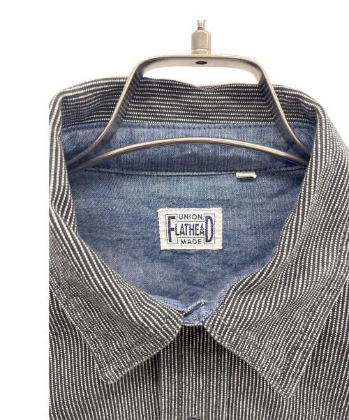 FLAT HEAD（フラット ヘッド）FLAT HEAD (フラット ヘッド) ワークシャツ グレー サイズ:40の古着・服飾アイテム