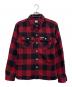 THE FLAT HEAD（ザ・フラットヘッド）の古着「ブロックチェックネルシャツ」｜レッド×ブラック