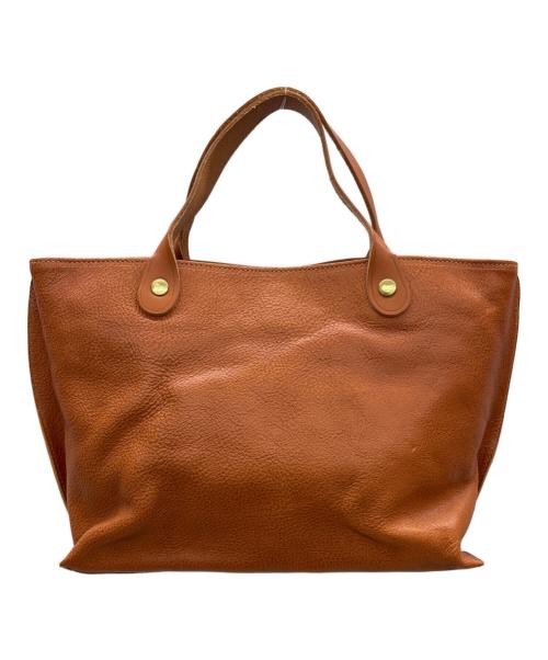 IL BISONTE（イル ビゾンテ）IL BISONTE (イル ビゾンテ) レザートートバッグ キャメルの古着・服飾アイテム