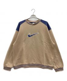 NIKE（ナイキ）の古着「ロゴスウェット」｜ベージュ×ブルー