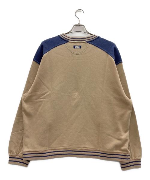 NIKE（ナイキ）NIKE (ナイキ) ロゴスウェット ベージュ×ブルー サイズ:Lの古着・服飾アイテム