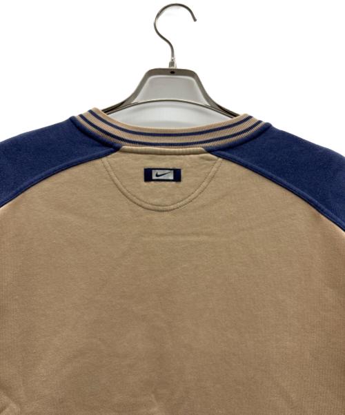 NIKE（ナイキ）NIKE (ナイキ) ロゴスウェット ベージュ×ブルー サイズ:Lの古着・服飾アイテム