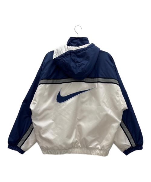 NIKE（ナイキ）NIKE (ナイキ) 中綿ジャケット アイボリー×ネイビー サイズ:Mの古着・服飾アイテム