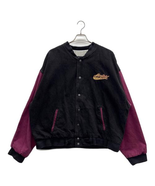INTERNATIONAL DENIM（インターナショナルデニム）INTERNATIONAL DENIM (インターナショナルデニム) スタジャン ワインレッド×ブラック サイズ:XXLの古着・服飾アイテム