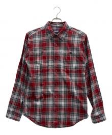 Patagonia（パタゴニア）の古着「長袖シャツ」｜レッド×グレー