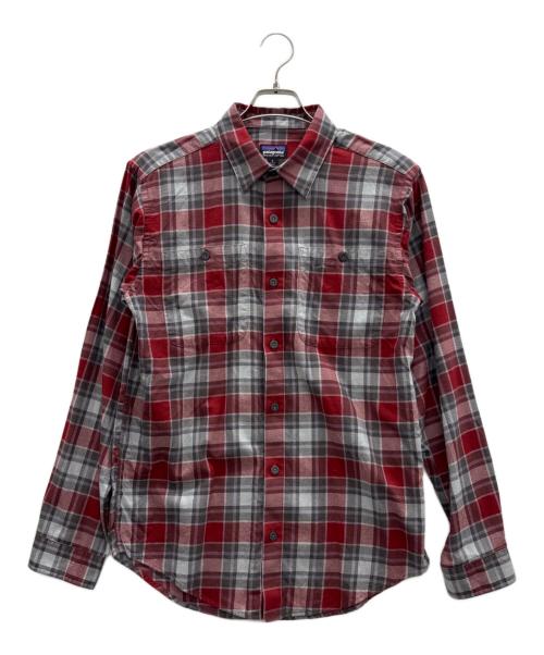 Patagonia（パタゴニア）Patagonia (パタゴニア) 長袖シャツ レッド×グレー サイズ:Sの古着・服飾アイテム
