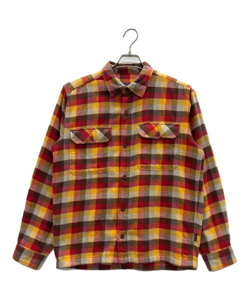 Patagonia（パタゴニア）Patagonia (パタゴニア) ネルシャツ オレンジ×レッド サイズ:Sの古着・服飾アイテム