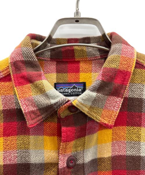 Patagonia（パタゴニア）Patagonia (パタゴニア) ネルシャツ オレンジ×レッド サイズ:Sの古着・服飾アイテム