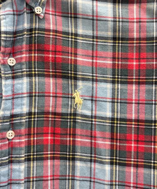 POLO RALPH LAUREN（ポロ・ラルフローレン）POLO RALPH LAUREN (ポロ・ラルフローレン) チェックシャツ レッド×スカイブルー サイズ:20の古着・服飾アイテム