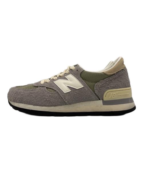NEW BALANCE（ニューバランス）NEW BALANCE (ニューバランス) M990TA1 グレー×グリーン サイズ:26.5の古着・服飾アイテム