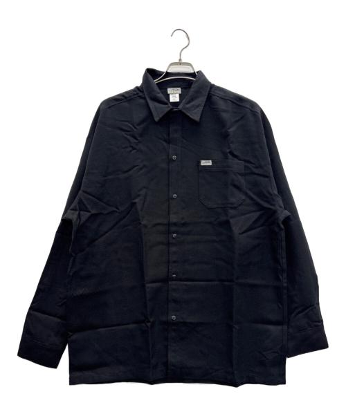 CalTop（キャルトップ）CalTop (キャルトップ) ソリッドカラーシャツ ブラック サイズ:XLの古着・服飾アイテム