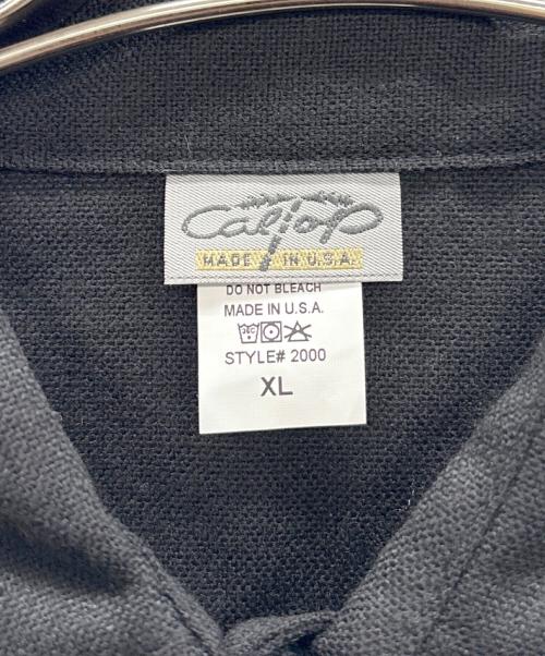 CalTop（キャルトップ）CalTop (キャルトップ) ソリッドカラーシャツ ブラック サイズ:XLの古着・服飾アイテム