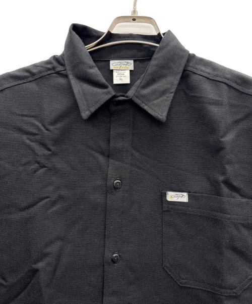 CalTop（キャルトップ）CalTop (キャルトップ) ソリッドカラーシャツ ブラック サイズ:XLの古着・服飾アイテム