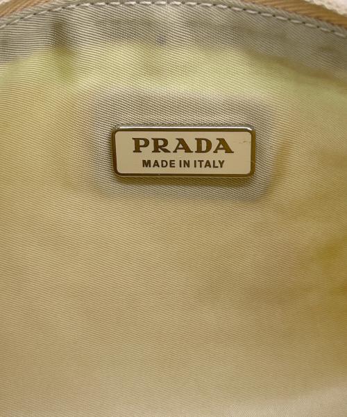 PRADA（プラダ）PRADA (プラダ) ナイロンポーチ ベージュの古着・服飾アイテム
