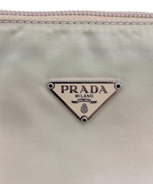 PRADA（プラダ）PRADA (プラダ) ナイロンポーチ ベージュの古着・服飾アイテム