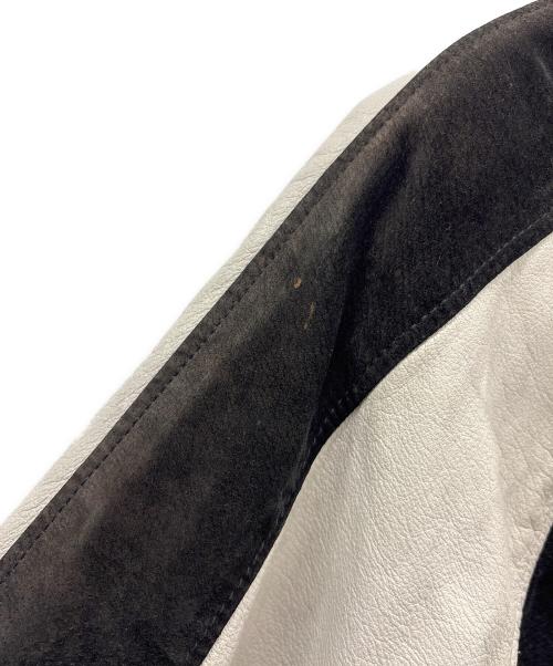 TOP RANKER（-）TOP RANKER (-) レザースカジャン ブラック×グレー サイズ:Mの古着・服飾アイテム