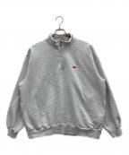 SUPREMEシュプリーム）の古着「ハーフジップスウェット」｜アッシュグレー