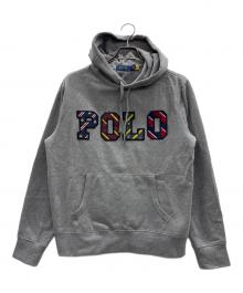 POLO RALPH LAUREN（ポロ・ラルフローレン）の古着「ロゴワッペンパーカー」｜グレー