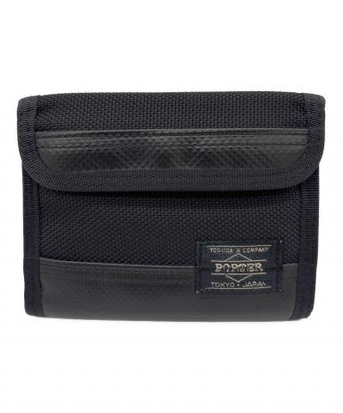 中古・古着通販】PORTER (ポーター) コンパクトウォレット ブラック