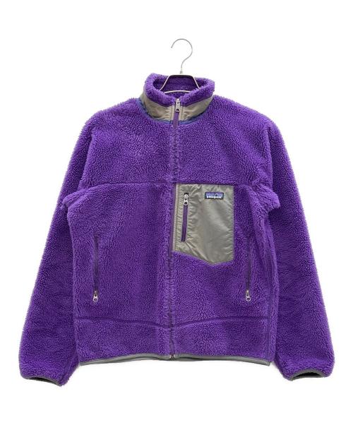 Patagonia（パタゴニア）Patagonia (パタゴニア) クラシックレトロXフリースジャケット パープル×グレー サイズ:Sの古着・服飾アイテム