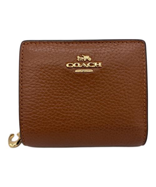 COACH（コーチ）COACH (コーチ) スナップウォレット ブラウンの古着・服飾アイテム