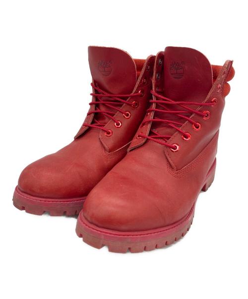 Timberland（ティンバーランド）Timberland (ティンバーランド) レースアップブーツ レッド サイズ:28の古着・服飾アイテム