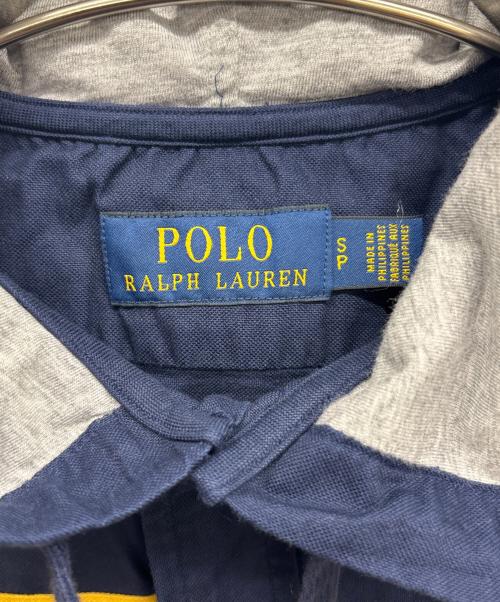 POLO RALPH LAUREN（ポロ・ラルフローレン）POLO RALPH LAUREN (ポロ・ラルフローレン) 切替シャツパーカー ネイビー サイズ:Sの古着・服飾アイテム