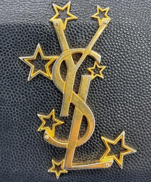 Yves Saint Laurent（イヴサンローラン）Yves Saint Laurent (イヴサンローラン) 長財布 ブラック×ゴールドの古着・服飾アイテム