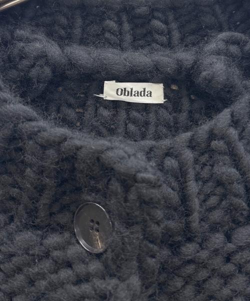Oblada（オブラダ）Oblada (オブラダ) ケーブルニット ブラック サイズ:FREEの古着・服飾アイテム