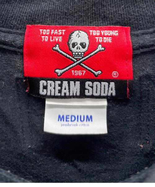 CREAM SODA（クリームソーダ）CREAM SODA (クリームソーダ) Tシャツ ブラック サイズ:MEDIUMの古着・服飾アイテム